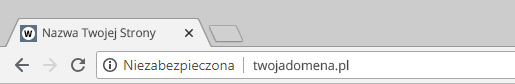 Chrome 68 PL - strona Niezabezpieczona