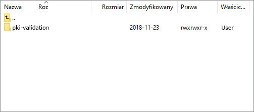 Podkatalog pki-validation