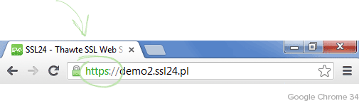Pole https w Google Chrome