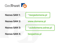GeoTrust udostępnia opcję SAN Wildcard!